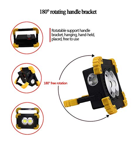 image for Radjawali Portable 20W COB LED Work Light, Outdoor Lantern Lamp, Flood