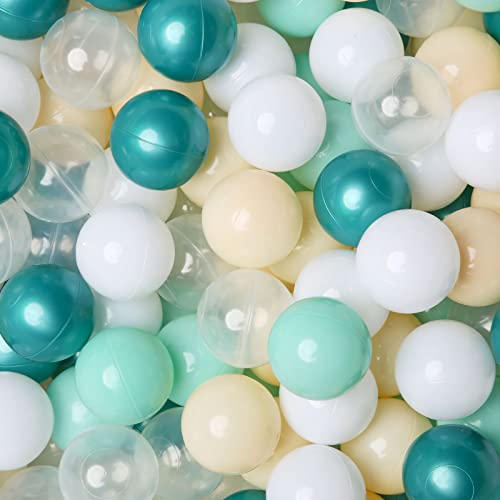 Image of GOGOSO Ball Pit Balls for Toddles Kids Plastic Ballpits Accessories Crush Proof Durable Fun Shape Play Baby Bath Toys 50 100 200 500 1000