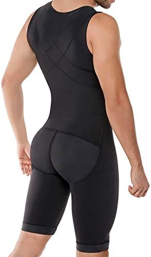 Men's Shapewear Bodysuit Tummy Control Compression Slimming Body Shaper Workout Abs Abdomen Undershirts