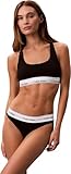 Calvin Klein Donna Slip Brasiliana con Fascia con Logo, Nero (Black), L