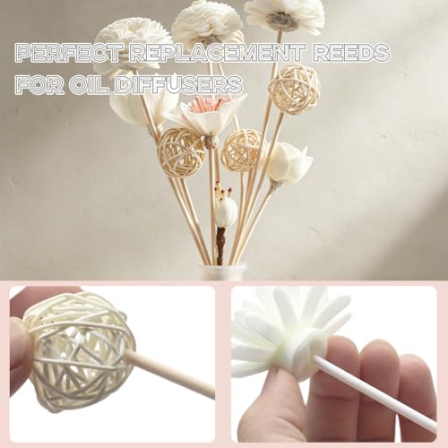 Set de 18 palitos difusores de aroma de rattan miniatura 5