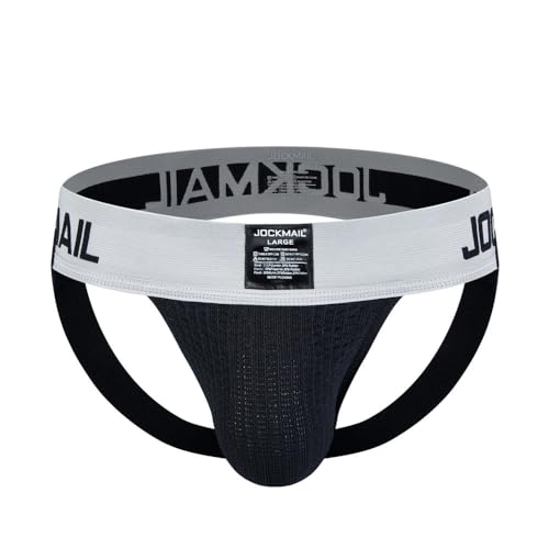 JOCKMAIL Men's Athletic Supporter Men's Briefs Rainbow Underwear Gym Workout 2 Pack…4