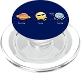 Saturn-day Sunday Stellar Schedule Weekday Moon-day Galaxy PopSockets PopGrip for MagSafe