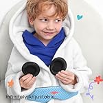 Manta Kids Sleep Mask - Comfy & Cute Blackout Sleeping Mask with Adjustable Eye Cups, Soft & Breathable Machine Washable Kids Eye Mask for Girls, Boys, Toddler Aged 6+ (Arctic Blue) - Image 4