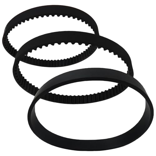 INGQI New Replacement Belt Set Compatible for Bissell ProHeat 2X Revolution Pet Pro Plus: 19862, 19863, Replace for 1611129/1611130/ 1606428, Rubber, Black, Easy to Replace