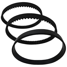 New Replacement Belt Set Compatible for Bissell ProHeat 2X Revolution Pet Pro Plus 19862, 19863, Replace for 1611129/1611130/ 1606428, Rubber, Black, Easy to Replace