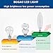 BOGAO LED Candelabra Bulb, 12W 6000K LED Candle Bulbs, 85-100W Equivalent, E12 Base, 1200 Lumens, Torpedo Shape (4 Pack 6000K RB)