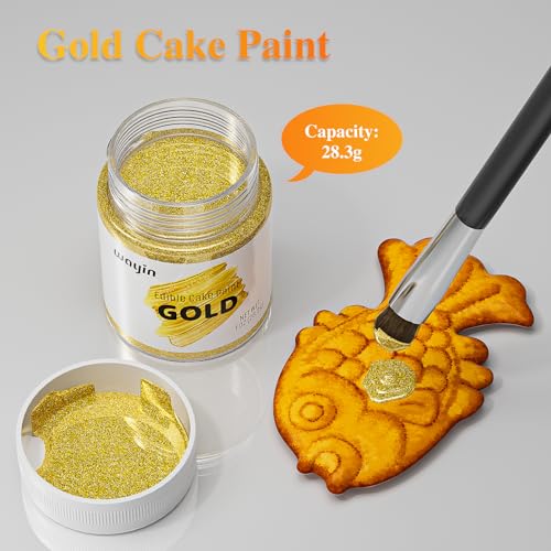 Gold Food Coloring Metallic Glitter Paint
