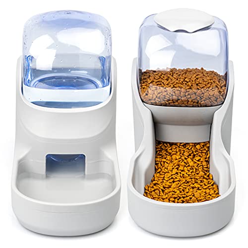 YMINA Dogs Water Dispenser Water Bowl for Dogs Automatic Cat Feeder Self Dispensing Pet Waterer Automatic Gravity Dog…