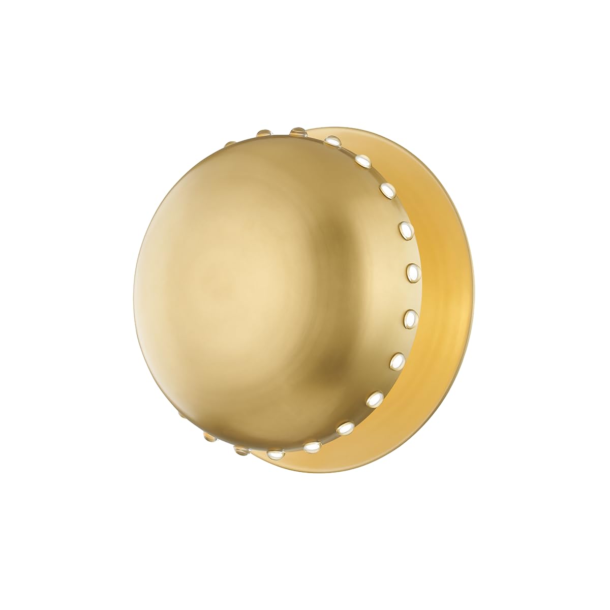 Hudson Valley Lighting 2816-AGB Nash - 1 Light Semi Flush 7.75 inches Tall and 15.75 inches Wide - Aged Brass