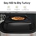 Roaster Oven 28 Quart, Electric Roaster Pan with Visible & Self-Basting Lid, Large Stainless Steel Electric Turkey Roaster Oven Defrost Warm Function, Removable Pan Rack, Fits Turkeys Up to 30LB