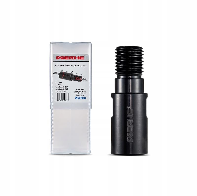 WERHE® Adaptateur pour couronnes diamantées – M18 vers 1 1/4