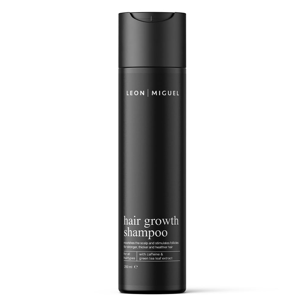 Leon Miguel Shampoo Haarwachstum mit koffein & grüntee-extrakt – Anti-Haarausfall, 250ml