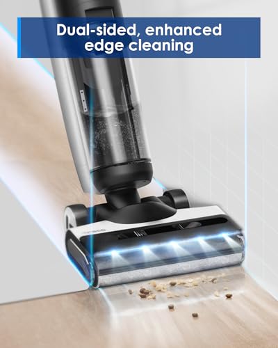 Image of Tineco Floor ONE S7 FlashDry Smart Cordless Wet Dry Vacuum Cleaner, Long Runtime, Great for Sticky Messes, Self-Cleaning, 158℉Hot Air FlashDrying, Dual-Sided Edge Cleaning, Extended Battery Lifespan