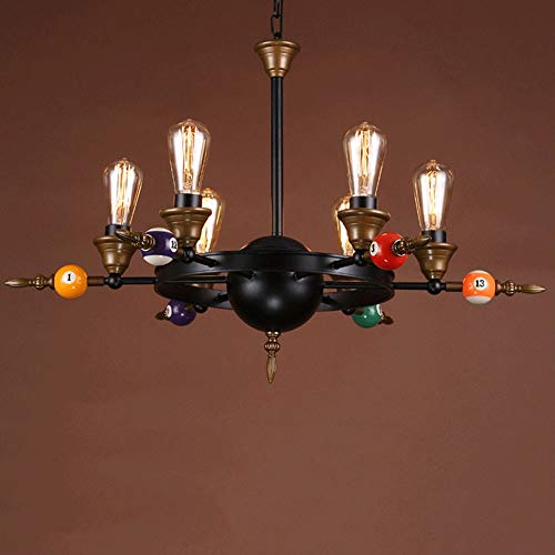 Lámpara de techo , LED Lámpara de araña moderna, 4 6 luces Pendant Light Industrial V Intege E27 Metal Lámpara Colgante Personalidad Creativa Billar Arte Decoración Araña Compatible with Restaurante S