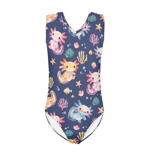Image of INSTANTARTS Gymnastics Leotards Girl Dinosaur Dancewear Activewear Quick Dry