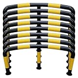 Dissuasori di sicurezza a pavimento con strisce riflettenti per protezione vialetto e magazzino