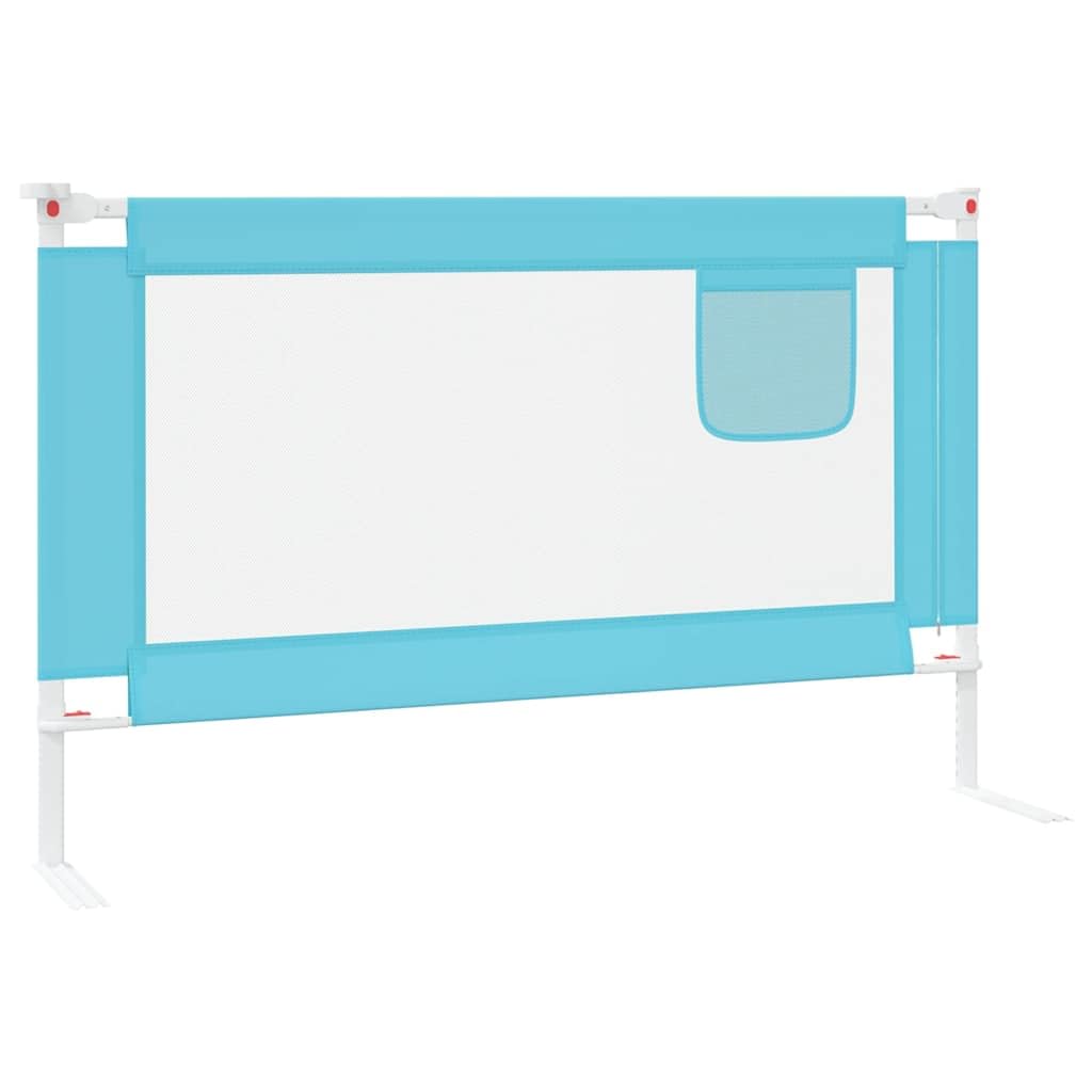 Barrera de seguridad para cama infantil, 120 x 25 cm, color azul