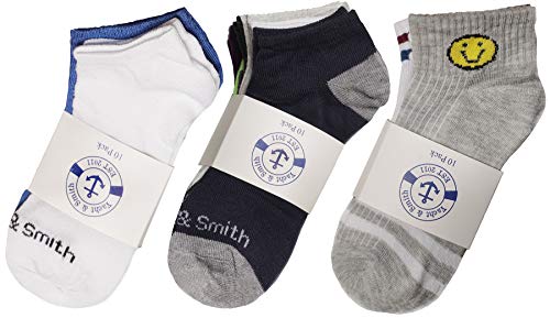 Yacht & Smith 30 Pairs Low Cut Ankle Socks for Women Girls Boys Men, Bulk Pack, Fun Cute, Patterned Colorful Soft4