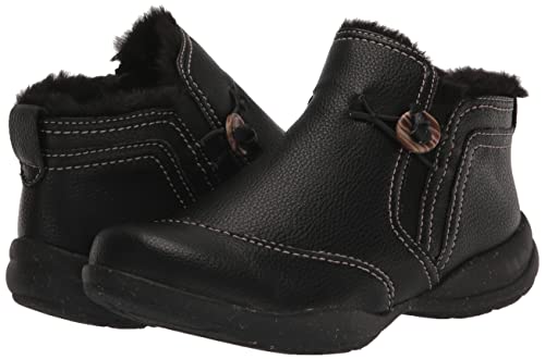 Clarks Women's Roseville Aster Ankle Boot, Black Leather, 8.5 #TOP6