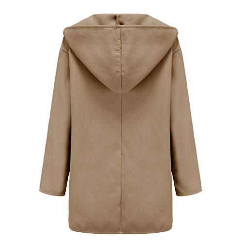 Winter Coats for Women Woolen Trench Coat Wool Blend Pea Coat Warm Open Front Trenchcoat Cardigans Pea Coat Overcoar4