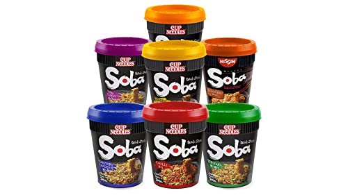 Nissin Soba Classic Pot Noodles Cup [Case of 20 | Self Customised Flavours From Wide Range Tastes]