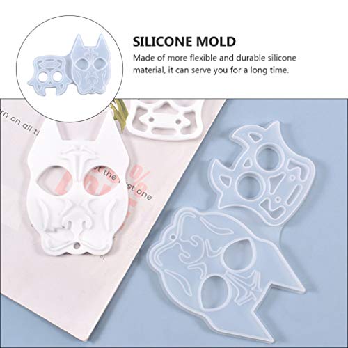 ARTIBETTER Epóxi Junta Fivela Moldes Fazer Face Animal Dos Desenhos Animados Molde para Pingente