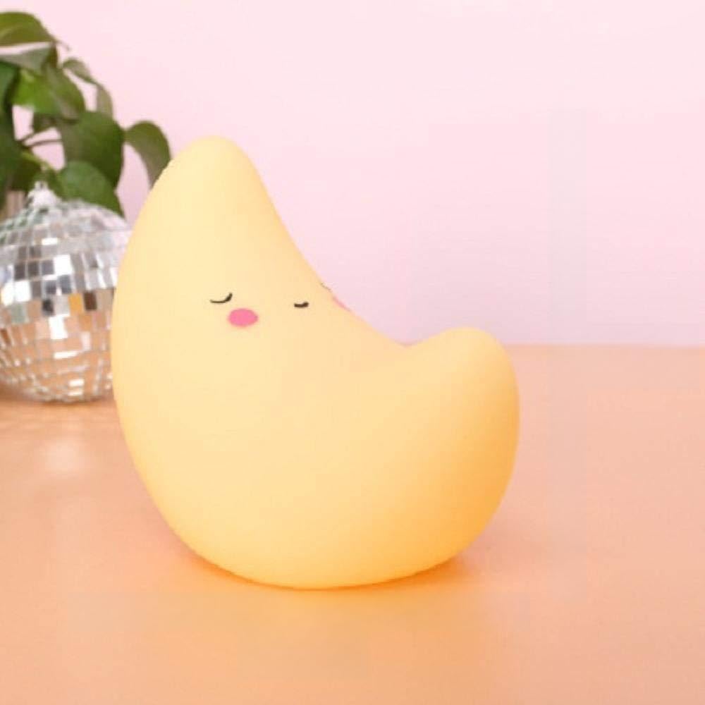 Night light baby children's room decoration bedside bedroom decoration modeling lamp baby children's toy gift,Yellow-Moon