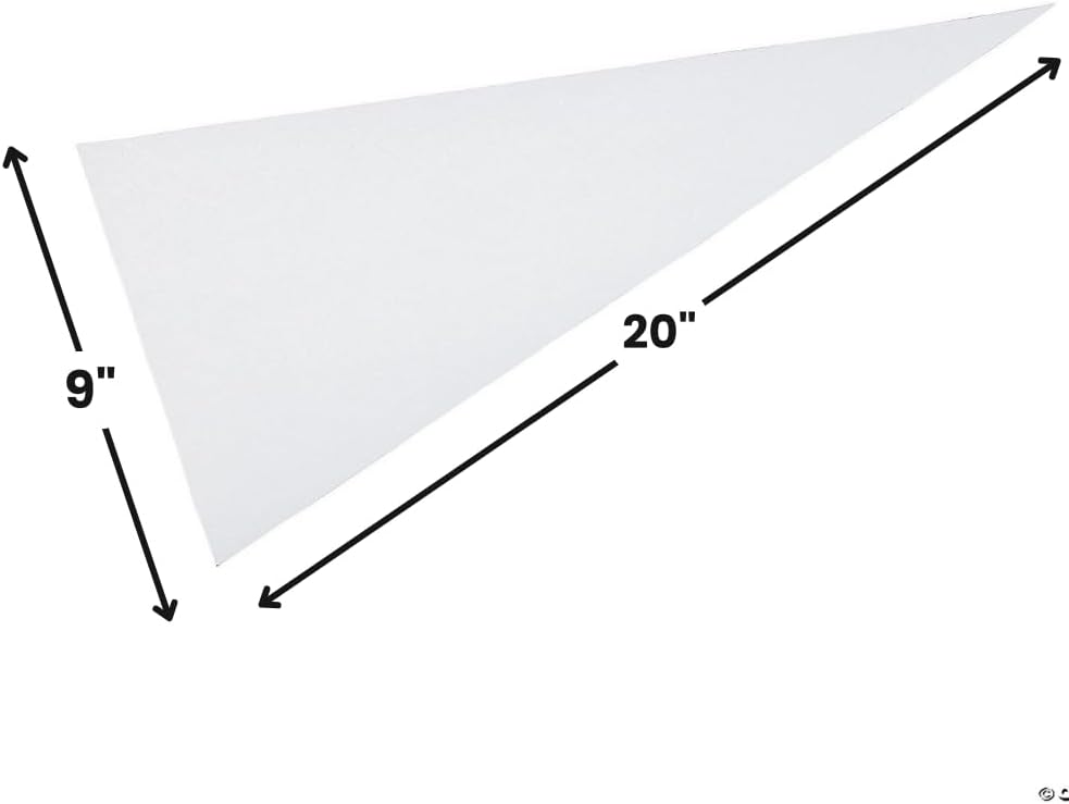 Fun Express DIY Paper Pennants - Vibrant Craft Kits for Kids & Creative Home Activities - Perfect for Vacation Bible School (VBS) Decorations Party Favors & Classroom Projects - 12 Pieces