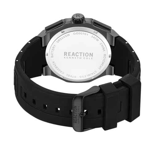 Image of Kenneth Cole Reaction Black Dial Chronograph Watch for Men - KRWGO0070102