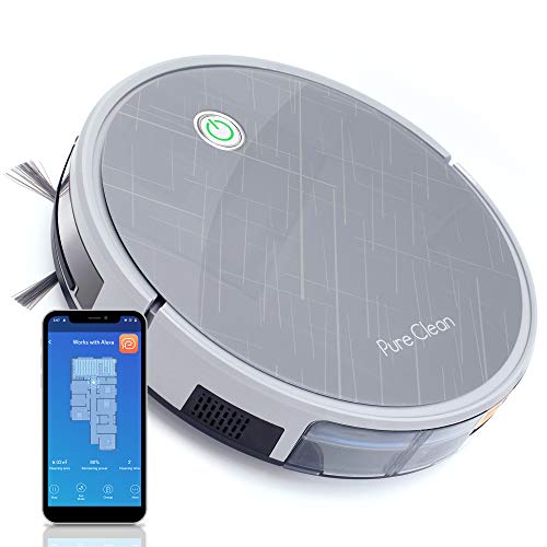 Pure Clean Robotic Vacuum Cleaner - 2000Pa Suction - Wifi Mobile App