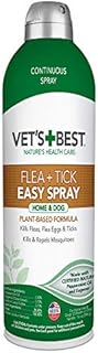 Vet's Best Flea and Tick Easy Spray | Flea Treatment for Dogs and Home | Flea Killer with Certified Natural Oils | 14oz