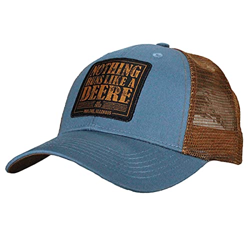 Casquette John Deere trucker bleu gris anthracite filet respirant taille unique homme