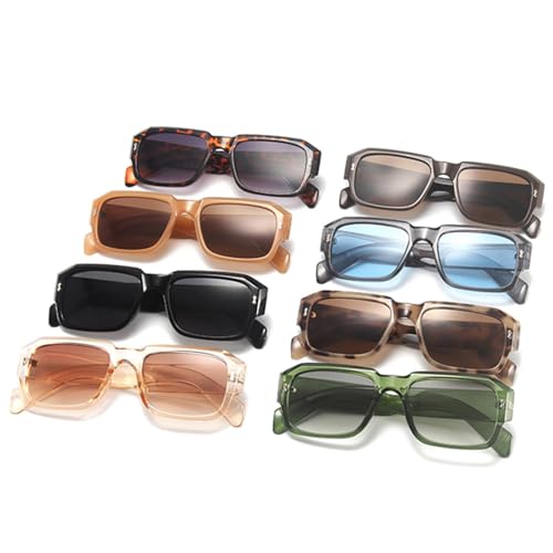 Lunettes de soleil polygonales à rivets décoratifs et dégradé vert - 2
