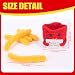 Funny Positive French Fries Cute Crochet Toy with Positive Card Cheer Up Funny Gag Gifts for Best Friend Birthday Housewarming Women Teacher Fall (French Fries)