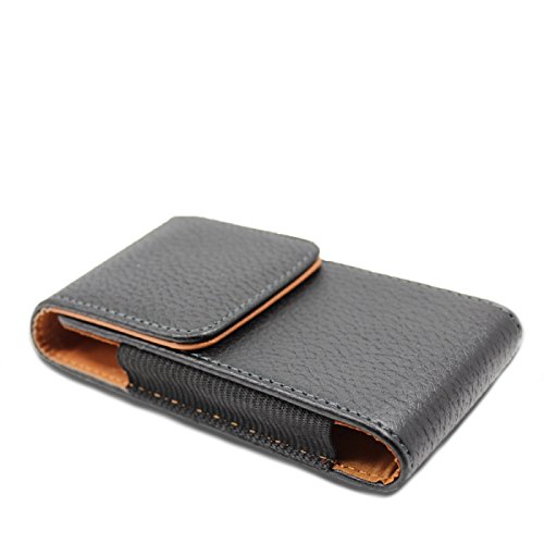 PREMIUM QUALITY Vertical LARGE Size PU Leather Swivel Belt Clip Case Pouch Cover With Magnetic Flap for Samsung Galaxy S5 S 5 G900 . It fits with OtterBox Commuter and LifeProof Case.Comes With Antenna Booster