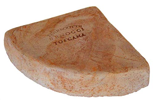 Kübelfüße/Unterlegscheiben für Blumentöpfe Pflanzgefäße anstatt Teller Frostfest Untersetzer Füße Dreieck Terrakotta dreieckig L: 7,7 cm B: 7,7 cm H: 2 cm (12, Terracotta) Cover