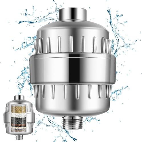 Image of Grofilo Hard Water Softener for Tap and Shower, Bathroom Shower Filter for Hard Water, Universal Water Filter for Tap & Shower, Helps Reduce Chlorine, Rust, Sediment, Protects Hair & Skin