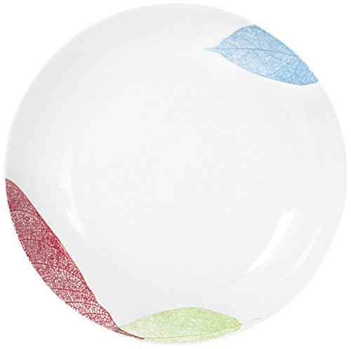 Ho-Me In Rombo Home Coupé Brezza Servizio da Tavola, Porcellana, Bianco, 19 Pezzi