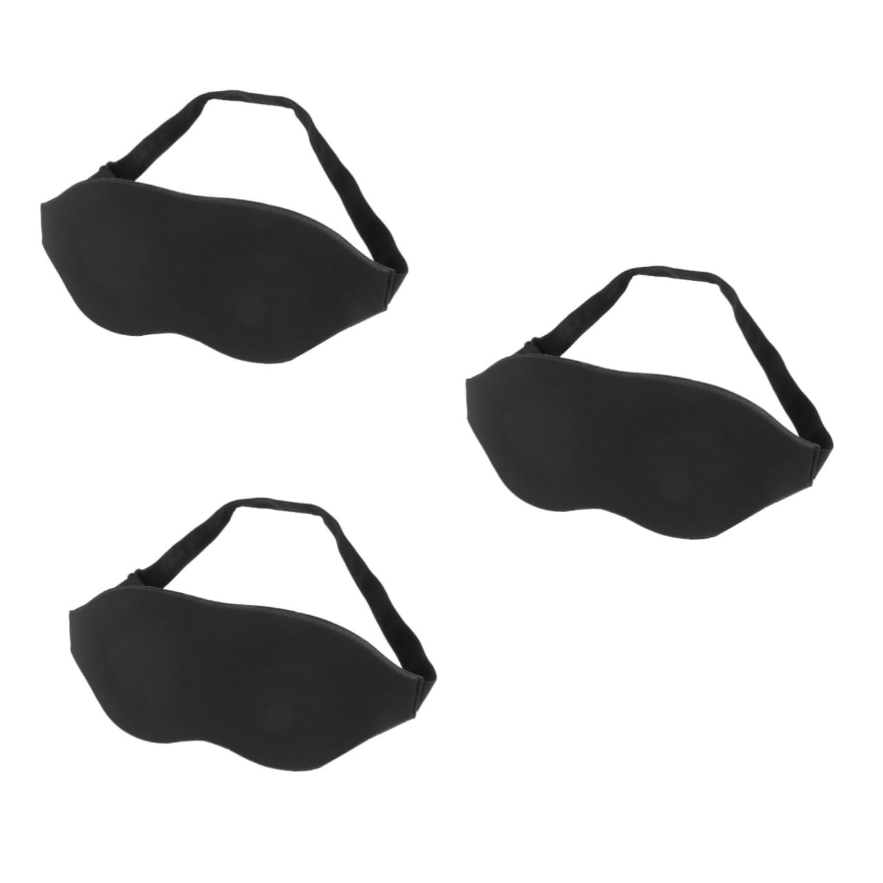 Didiseaon Paquete De 3 Antifaces Para Dormir 3d Con Diseño De Visera Opaca Para Hombres Y Mujeres Esponja Correa Ajustable Y Cómoda Para El Hogar La Oficina Y Viajes.