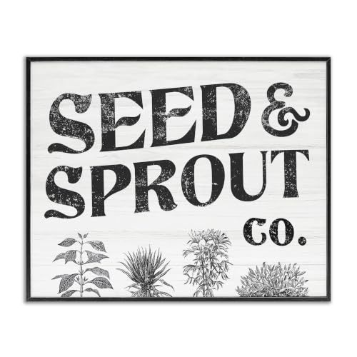 'Seed & Sprout Antique Botanicals Gardening'| Framed Giclee Art