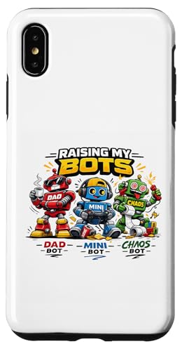 Raising Bots Dad Mini Chaos �ʔ��� �q��� ���[���A �o�C�i�� �X�}�z�P�[�X iPhone XS Max �p