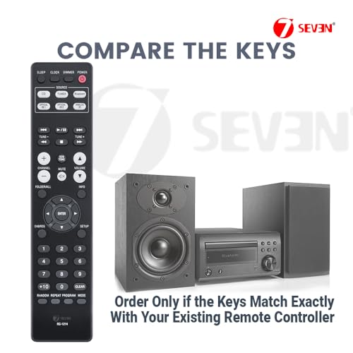 Image of 7SEVEN Compatible for Denon Home Theatre Amplifier Sound System Remote Control of RC-1214 and Replacement Remote for RC-1204 RC1204 RC-1214 RC1162 RC-1162 Model