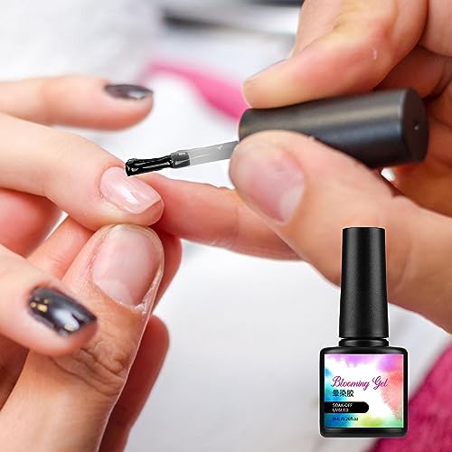 Gel Desabrochando | Gel Sedoso Blooming para Unhas,Gel de flores de LED para efeito de espalhamento,