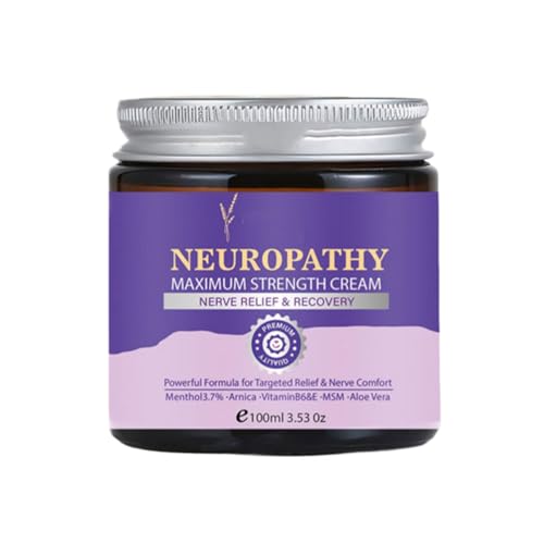 Neuropathy Relief Cream, Neuropathy Maximum Strength Cream, Natural Muscle Massage, Quick Acting Nerve Paiin Relief, Soothing Skin for Body, Mild Skin Care Balm