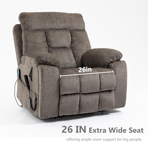 Image of Oversized Power Lift Recliner for Big & Tall 400lbs, 26 inch Wide Seat
