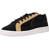  Nike Court Royale Premium, Zapatillas de Tenis para Mujer, Multicolor (Black/Black/Metallic Gold/White 006), 38 EU