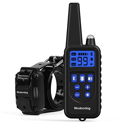 Collar de Adiestramiento para Perros, Collar Electrico Perro Recargable y Impermeable para Perros...