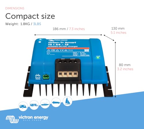 Victron Energy Orion-Tr Smart DC to DC Charger (Bluetooth), 12/24-Volt 15 amp 360-Watt - Image 3