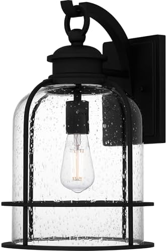 Quoizel Bowles 1-Light Earth Black Outdoor Wall Lantern